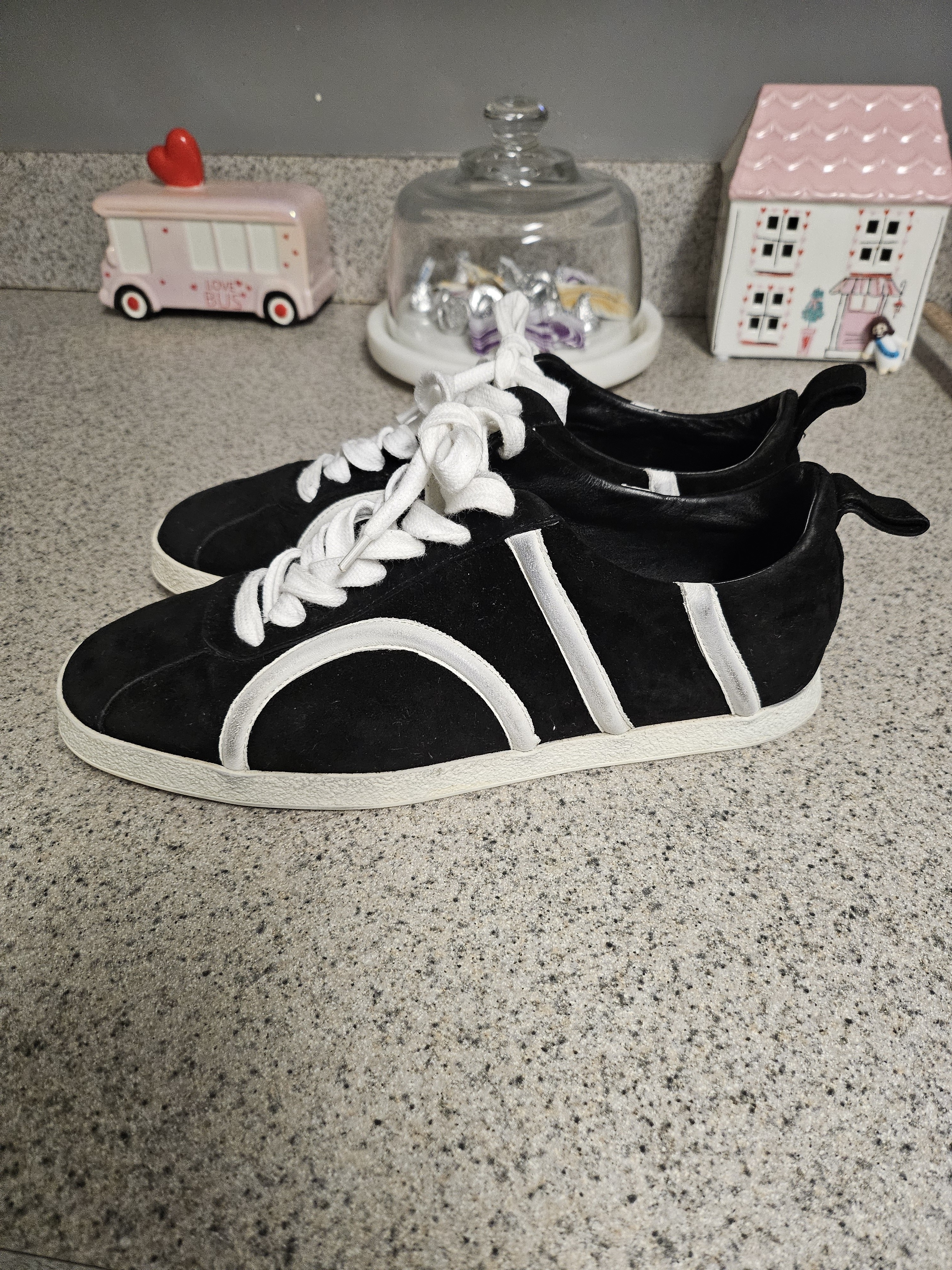 Toteme Suede Striped Sneakerswomen's Size: 39